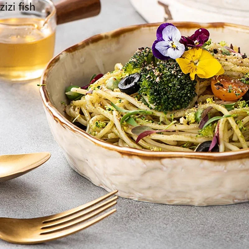 Kiln Changes Ceramic deep soup and salad bowl by 𝕄𝕔 𝕋𝕙𝕖 𝔹𝕝𝕒𝕔𝕜 𝔻𝕚𝕒𝕞𝕠�