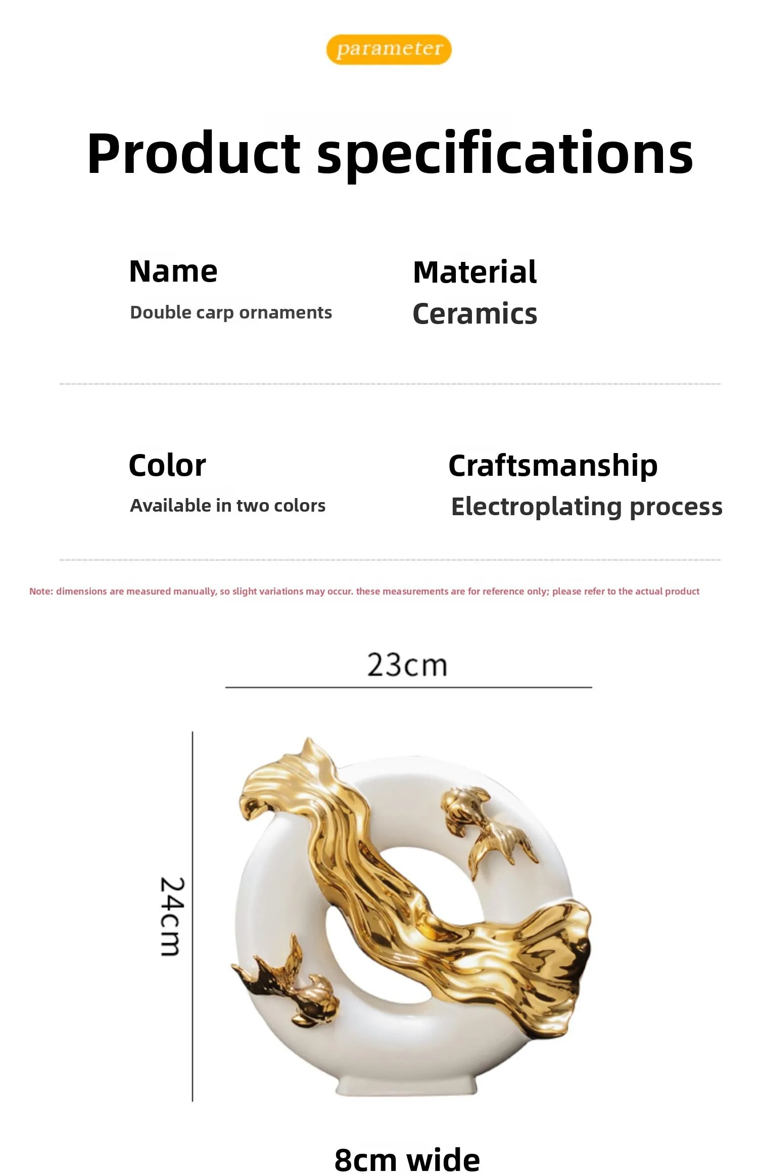 Modern Art Home Decor, Chinese Koi Lucky Ornament, Ceramic Crafts, Light Luxury Living Room, Study, Office Decorative Figurines - 𝕄𝕮 𝕋𝕙𝕖 𝔹𝕝𝕒𝕔𝕜 𝔻𝕚𝕒𝕞𝕠𝕟𝕕