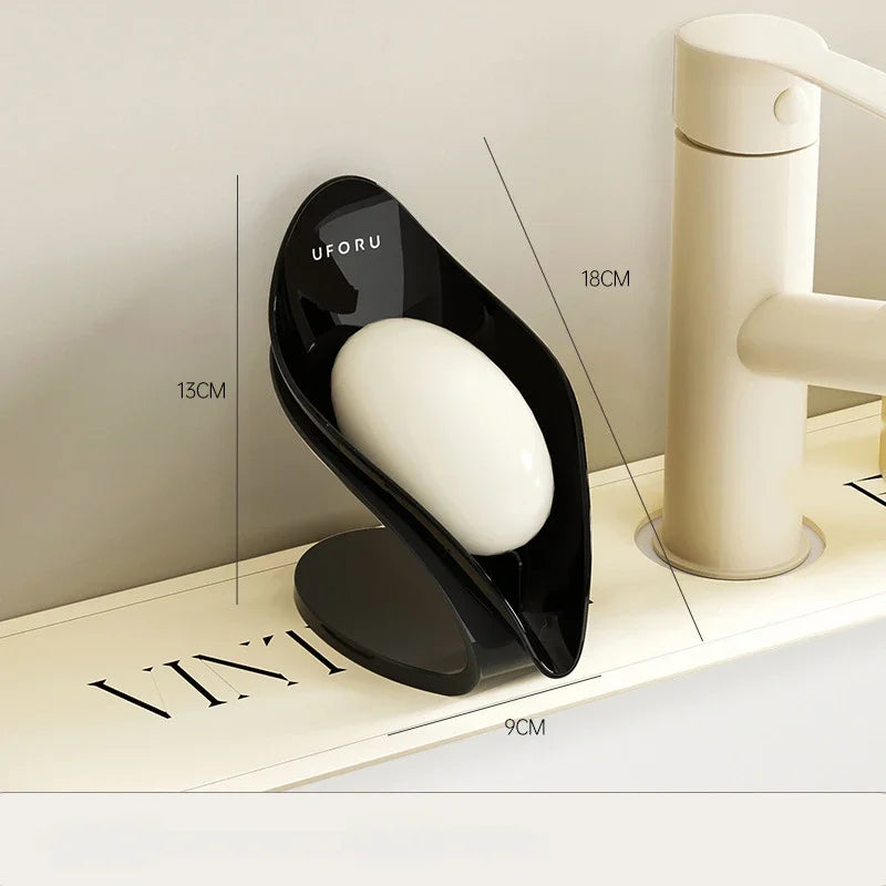 Modern Light Luxury Bathroom Soap Holder - Multi-Functional Countertop Storage Box with Self-Draining Design &amp; Leak-Proof Base - https://mohammadcollection.com