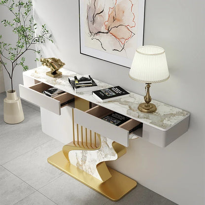MC The Black Diamond midcentury metal console table with sleek modern design and sturdy metal construction.