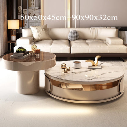 Storage Aesthetic Coffee Table Minimalist Nordic Luxury Design