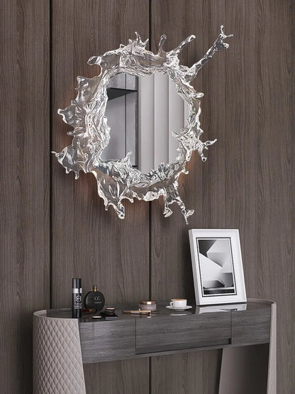 Art Water Flower With Mirror Wall Light Modern Led Wall Lamps For Bathroom Dressing Mirror Wall Sconces Home Decor Wall Lighting - https://mohammadcollection.com