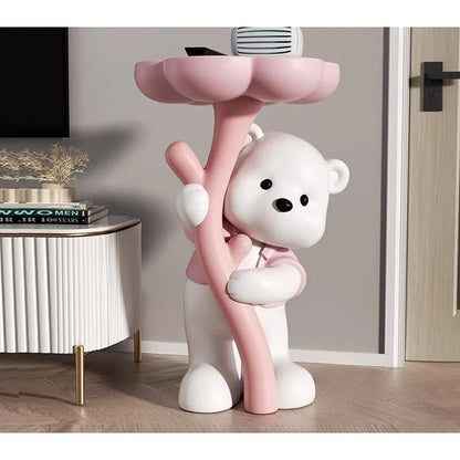 Bouquet Bear Coffee Table Living Room Decoration Large Floor High end TV Cabinet Sofa Side Table - https://mohammadcollection.com