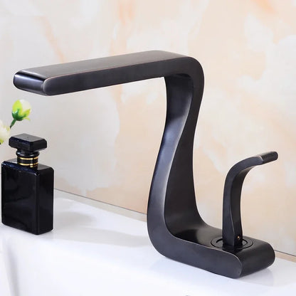 Luxury White Gold Bathroom Mixer Tap Brass Wash Basin Faucet Hot and Cold Water Sink Retro Faucet  Single Hole Faucet Bathroom - https://mohammadcollection.com