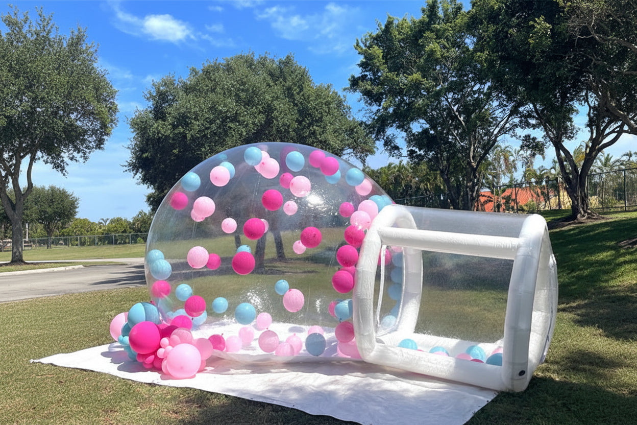 Outdoor Transparent Inflatable Crystal Dome Bubble Rooms Inflatable Bubble Tent With Balloons Inflatable Bubble House - https://mohammadcollection.com