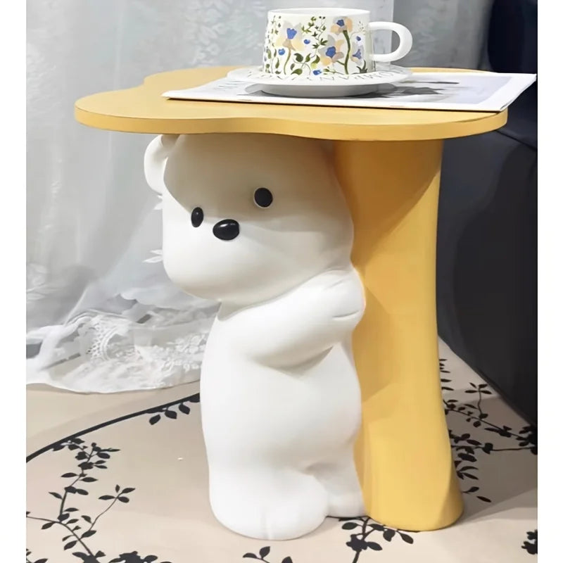 Large Cute Bear Floor Decor - Made of Polymer Material, Requires No Electricity, Perfect for Living Room, Sofa Side Table - https://mohammadcollection.com