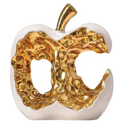 Light Luxury Home Decor Ceramic Apple Ornament Modern Living Room TV Cabinet Wine Cabinet High-end Art Decorative Figurines Gift - 𝕄𝕮 𝕋𝕙𝕖 𝔹𝕝𝕒𝕔𝕜 𝔻𝕚𝕒𝕞𝕠𝕟𝕕
