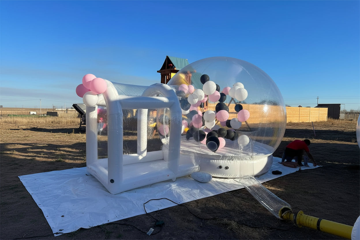 Outdoor Transparent Inflatable Crystal Dome Bubble Rooms Inflatable Bubble Tent With Balloons Inflatable Bubble House - https://mohammadcollection.com