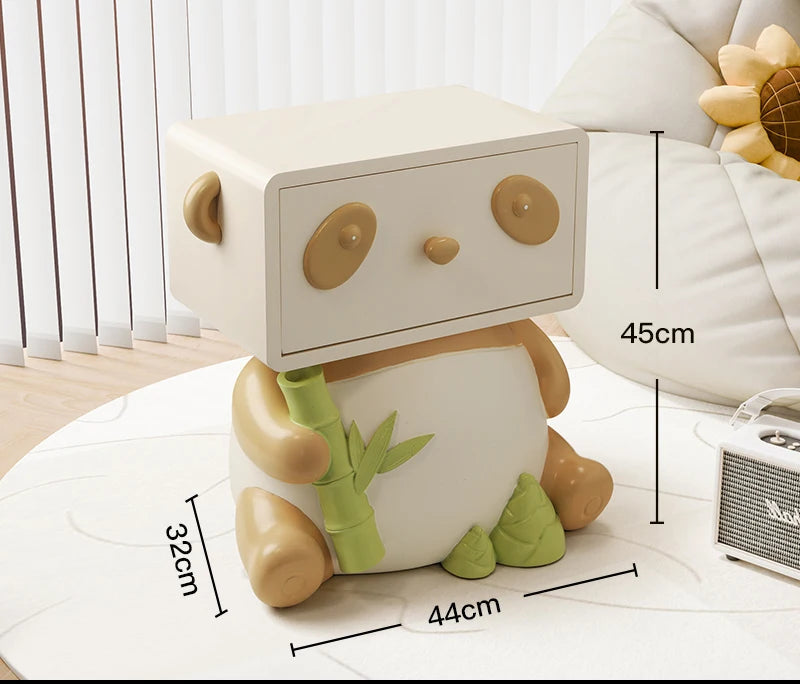 Cute Panda Bedside Table, Creative Floor Storage Ornament, Living Room, Bedroom, Sofa, Side Cabinet, Home Decoration, Furniture - 𝕄𝕮 𝕋𝕙𝕖 𝔹𝕝𝕒𝕔𝕜 𝔻𝕚𝕒𝕞𝕠𝕟𝕕