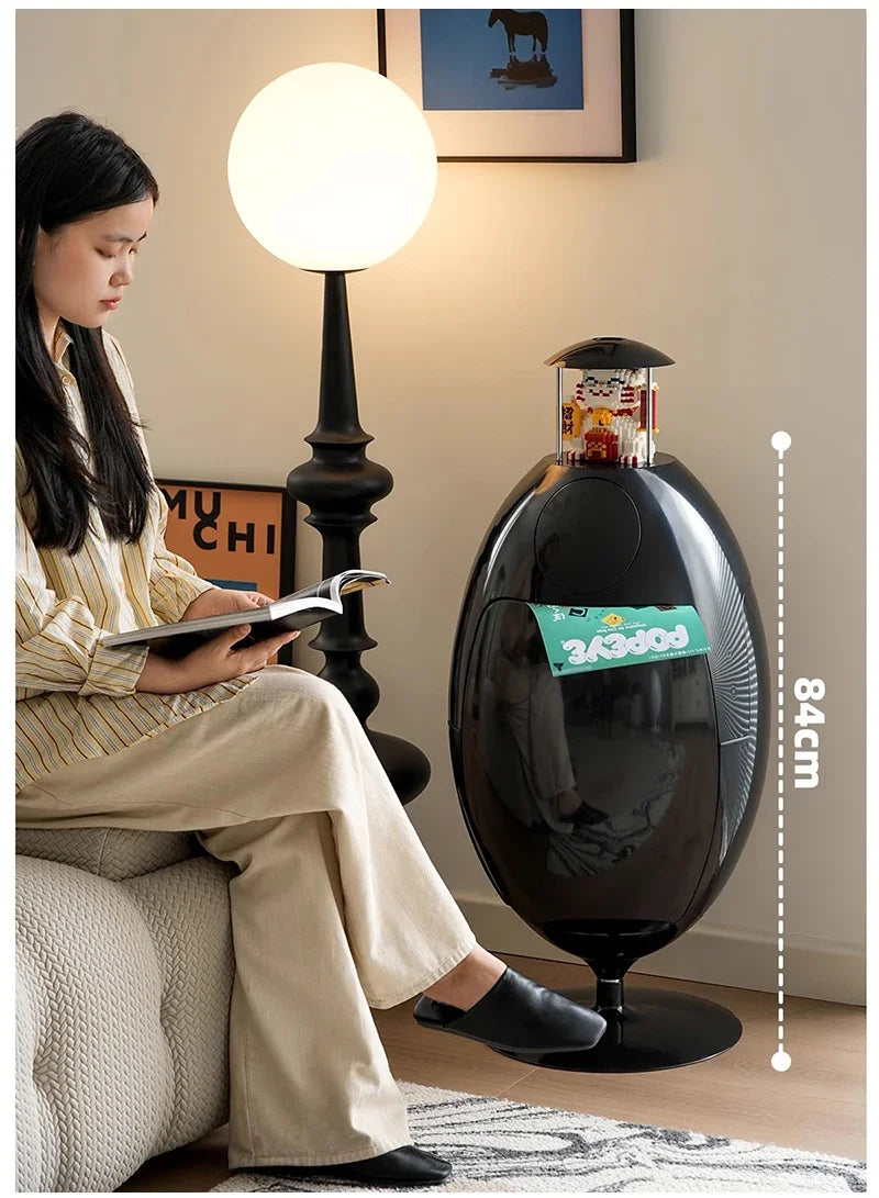 Large capacity Dinosaur Egg design trash can by 𝕄𝕔 𝕋𝕙𝕖 𝔹𝕝𝕒𝕔𝕜 𝔻𝕚𝕒𝕞𝕠𝕟