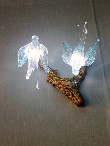 Vintage Round Bird Ceiling Chandelier Swallow