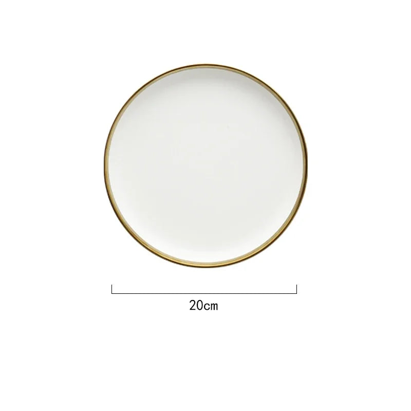 Black and white matte porcelain dinner plate from MC THE BLACK DIAMOND, featuring a sleek kitchen design and smooth surface.