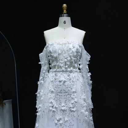 MC Elegant 3D Flowers Dubai Evening Dress