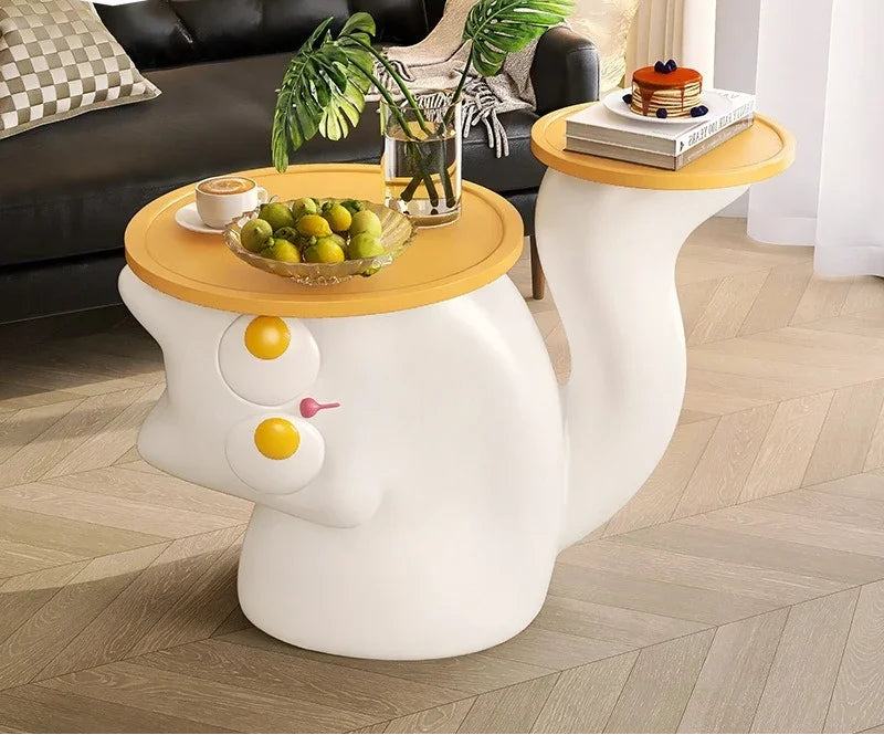 Creative Cute Cat Sofa Side Table Living Room Side Cabinet Floor-Standing Ornaments Black And White Simple Modern Resin Material - https://mohammadcollection.com