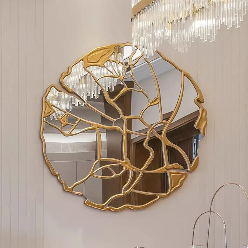 Large modern black hand mirror with LED light, wall art decor for home vanity and room decoration, by 𝕄𝕔 𝕋𝕙𝕖 𝔹𝕝𝕒𝕔𝕜 𝔻𝕚