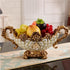 European Resin Diamond Fruit Plate Dried Fruit Candy Dish Tissue Box Ornaments Home Livingroom Table Furnishing Decoration Craft - https://mohammadcollection.com