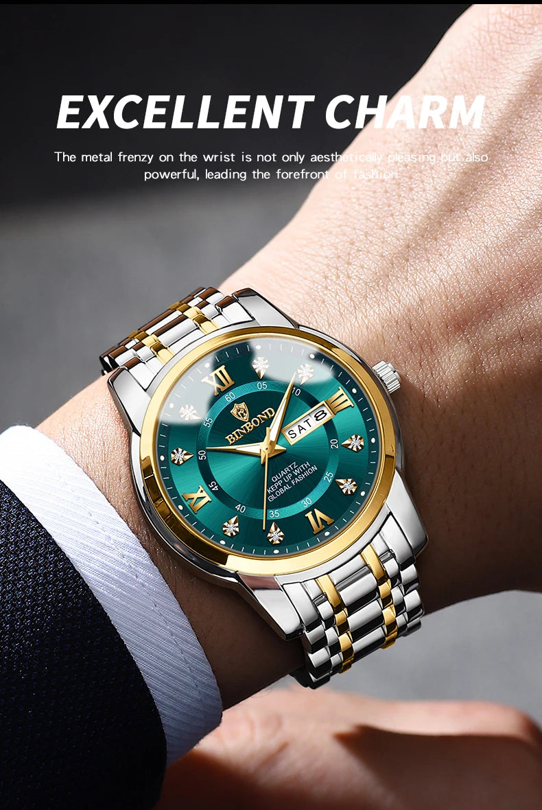 2025 Top Brand Luxury Fashion Diver Watch Men 30ATM Waterproof Date Clock Sport Watches Mens Quartz Wristwatch Relogio Masculino - https://mohammadcollection.com