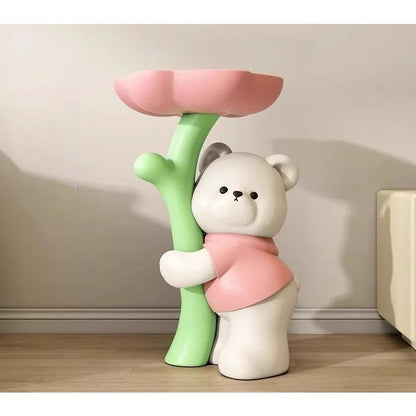 Bouquet Bear Coffee Table Living Room Decoration Large Floor High end TV Cabinet Sofa Side Table - https://mohammadcollection.com