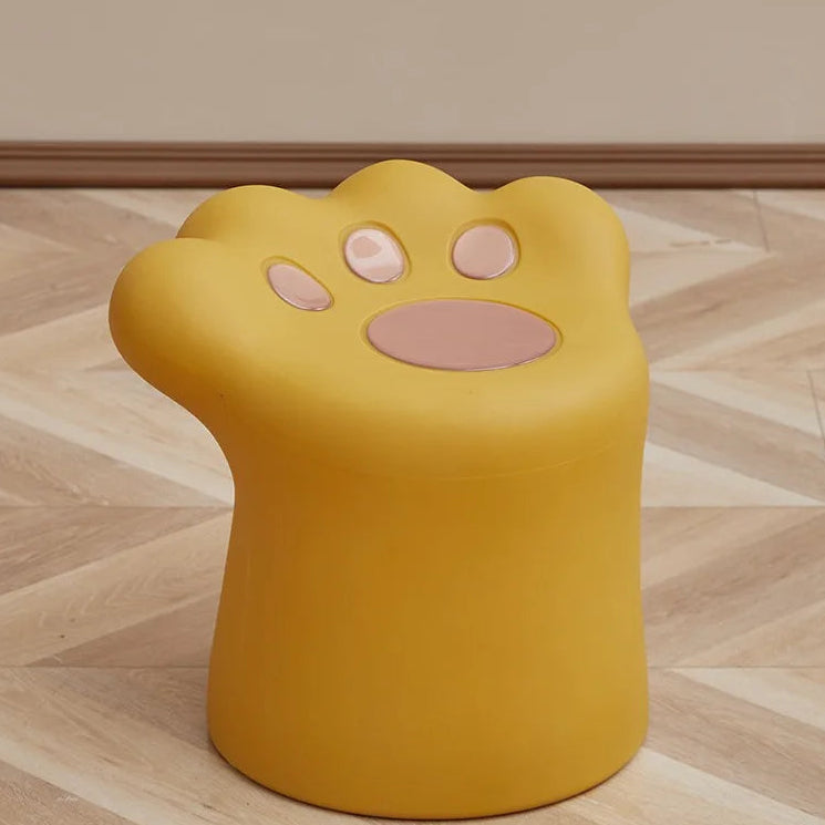 Cream style coffee table, living room, home, small apartment, modern light luxury French cat paw coffee table, cat paw stool - https://mohammadcollection.com