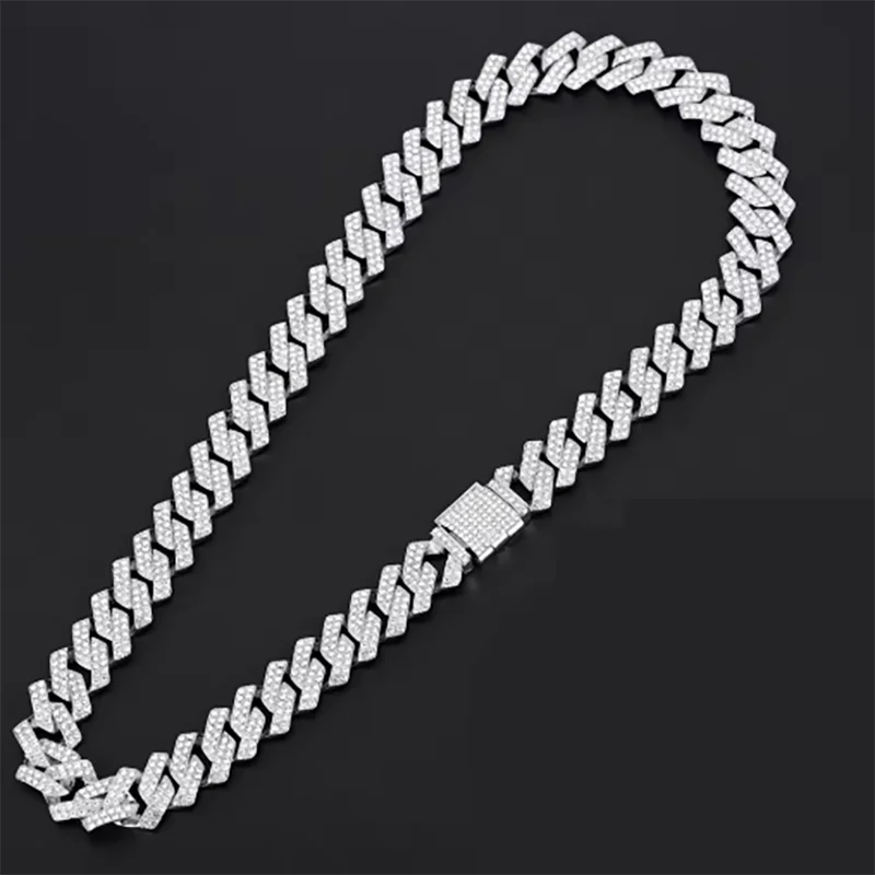 Men's fashion 16mm Hip Hop Miami Cuban Link Chain Necklace by 𝕄𝕮 𝕋𝕙𝕖 𝔹𝕝𝕒𝕔𝕜 𝔻𝕚𝕒𝕞
