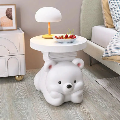 Cream bear living room floor ornaments, home accessories, TV cabinet, sofa side coffee table, bedside table, housewarming gift - 𝕄𝕮 𝕋𝕙𝕖 𝔹𝕝𝕒𝕔𝕜 𝔻𝕚𝕒𝕞𝕠𝕟𝕕