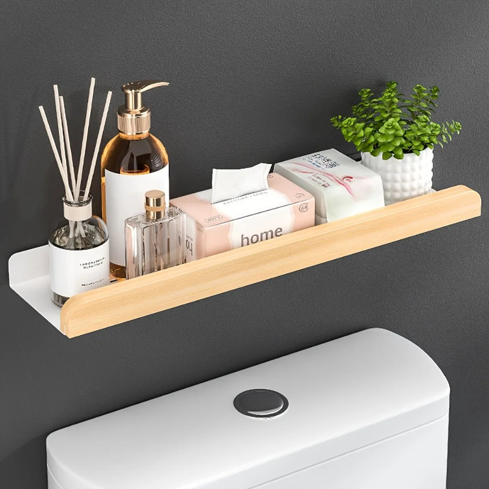 Wall-mounted Drilling Bathroom Storage Organizer by 𝕄𝕔 𝕋𝕙𝕖 𝔹𝕝𝕒𝕔𝕜 𝔻𝕚𝕒𝕞𝕠𝕟