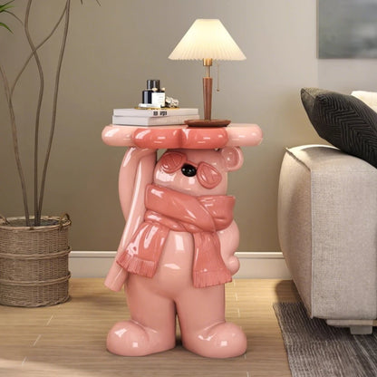 Nordic Style Living Room Small Coffee Table Creative Cartoon Bear Sofa Side Table Kawaii Room Decor Bedside Table Storage Rack - 𝕄𝕮 𝕋𝕙𝕖 𝔹𝕝𝕒𝕔𝕜 𝔻𝕚𝕒𝕞𝕠𝕟𝕕