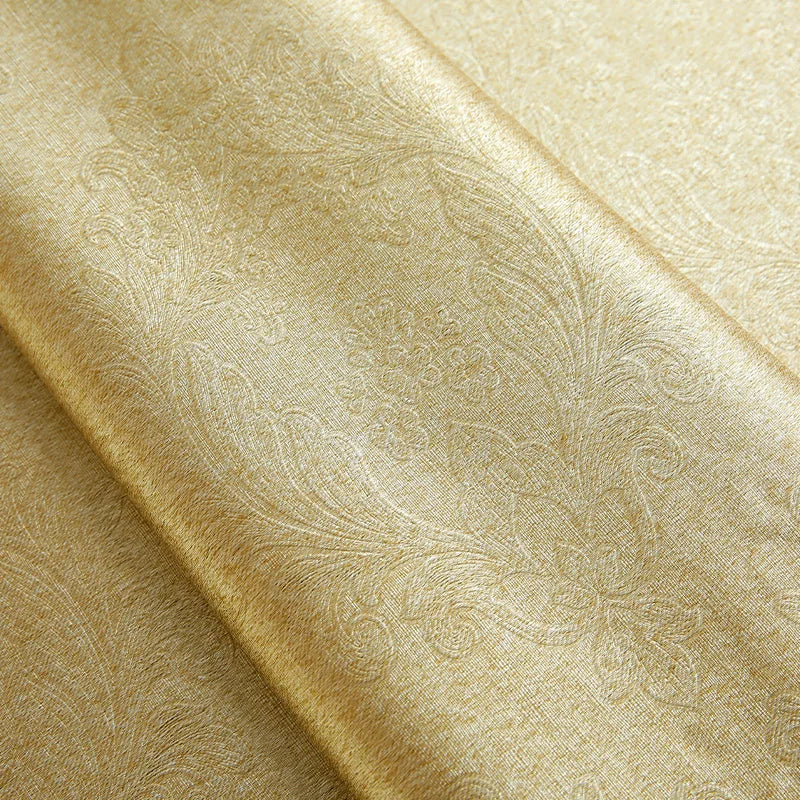 Elegant Double-Layer Curtains with Embossed Base &amp; 3D Embroidered Detailing Decorative Blackout Drapes for Bedroom/Living Room - https://mohammadcollection.com