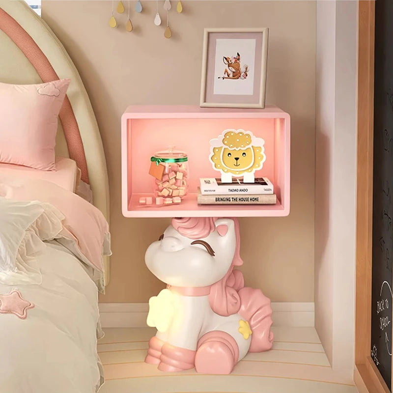 MC THE BLACK DIAMOND bedroom nightstand table with modern design, perfect for girl room decor and bedside convenience.
