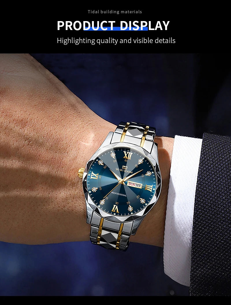 Men's luxury watch by 𝕄𝕔 𝕋𝕙𝕖 𝔹𝕝𝕒𝕔𝕜 𝔻𝕚𝕒𝕞𝕠𝕟𝕕