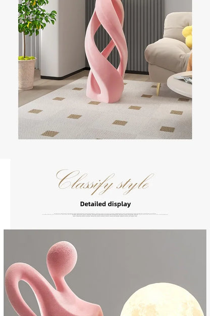 Creative Home Decor Flocking Art Statue Abstract Girl Figure Modern Indoor Luxury Living Room Porch Shine Decoration Sculpture - 𝕄𝕮 𝕋𝕙𝕖 𝔹𝕝𝕒𝕔𝕜 𝔻𝕚𝕒𝕞𝕠𝕟𝕕