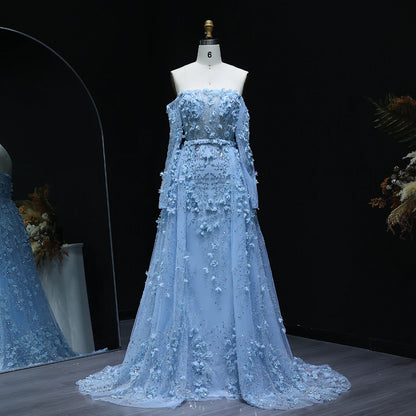 MC Elegant 3D Flowers Dubai Evening Dress