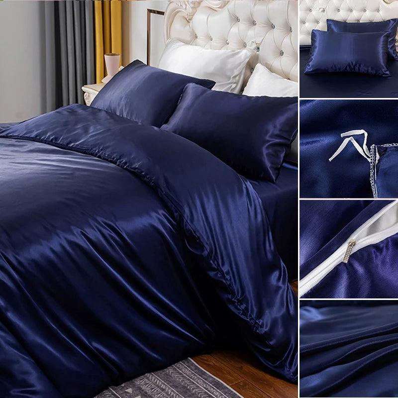 Soft silky textured comforter cover set by 𝕄𝕔 𝕋𝕙𝕖 𝔹𝕝𝕒𝕔𝕜 𝔻𝕚𝕒𝕞𝕠𝕟
