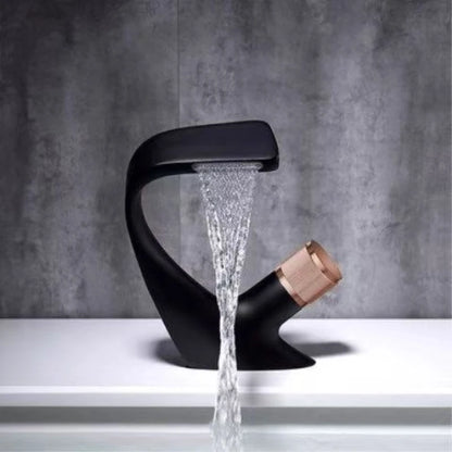 Waterfall faucet Stainless steel hot and cold water faucet G1/2 (20 mm) thread Wash basin faucet High-end art - https://mohammadcollection.com