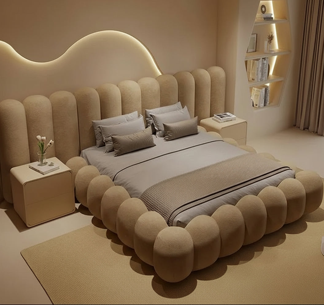 Large wooden bed from 𝕄𝕔 𝕋𝕙𝕖 𝔹𝕝𝕒𝕔𝕜 𝔻𝕚𝕒𝕞𝕠𝕟𝕕�