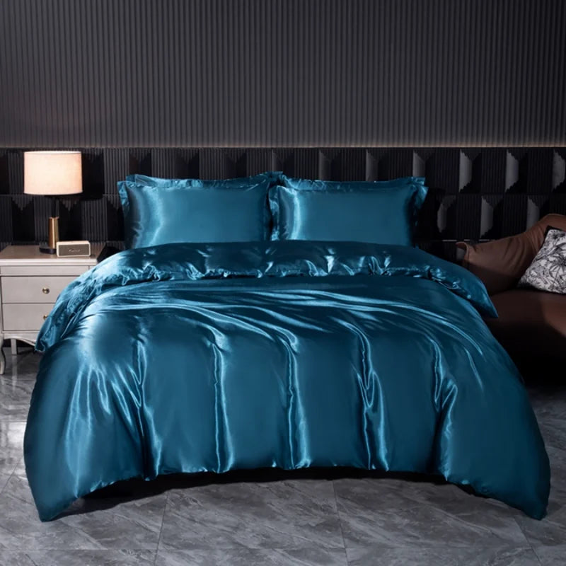 Luxurious solid silk bedsheet set by 𝕄𝕔 𝕋𝕙𝕖 𝔹𝕝𝕒𝕔𝕜 𝔻𝕚𝕒𝕞𝕠𝕟