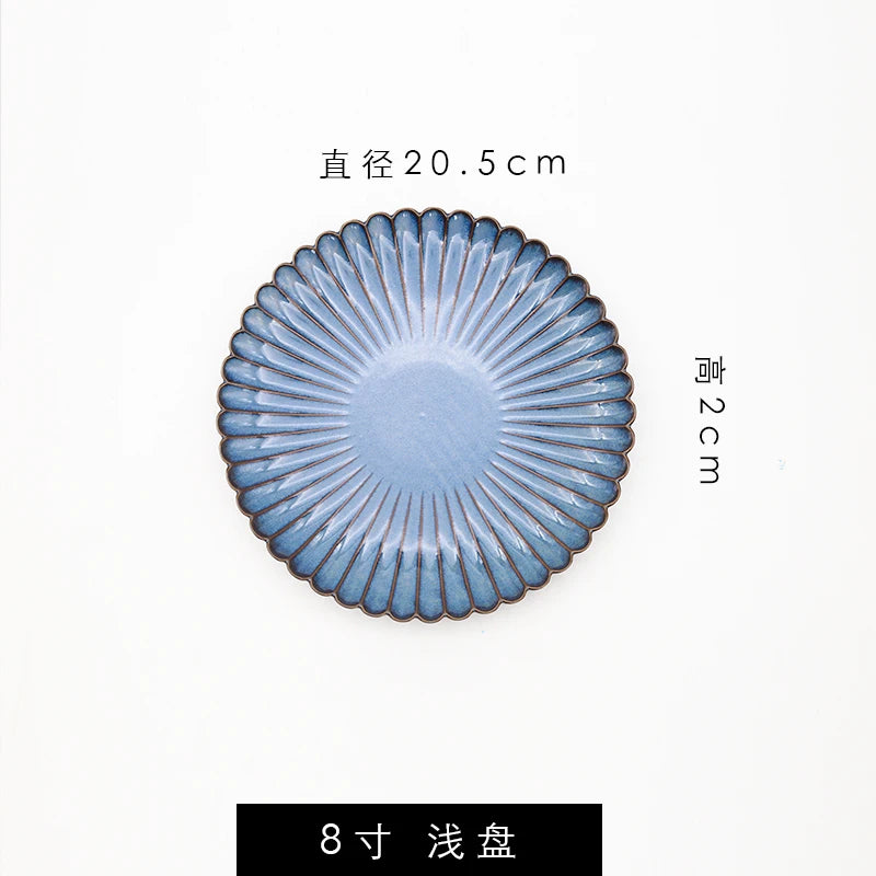 Retro ceramic dinner plate by 𝕄𝕮 𝕋𝕙𝕖 𝔹𝕝𝕒𝕔𝕜 𝔻𝕚𝕒𝕞𝕠𝕟𝕕