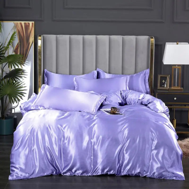 3-piece silky satin duvet cover set by 𝕄𝕔 𝕋𝕙𝕖 𝔹𝕝𝕒𝕔𝕜 𝔻𝕚𝕒𝕞𝕠𝕟