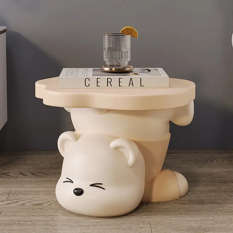 Cute bear can sit at the door of the shoe changing stool Cartoon household shoe cabinet Entry porch Wear shoe stool decorations - https://mohammadcollection.com