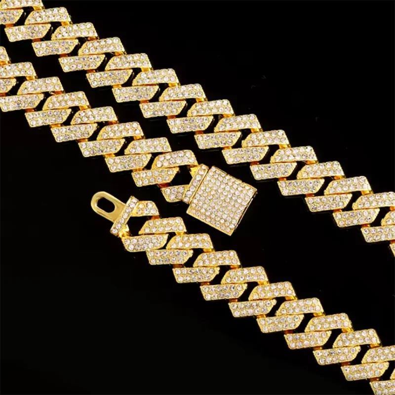 Men's 16mm Hip Hop Miami Cuban Link Chain Necklace by 𝕄𝕮 𝕋𝕙𝕖 𝔹𝕝𝕒𝕔𝕜 𝔻𝕚𝕒𝕞�
