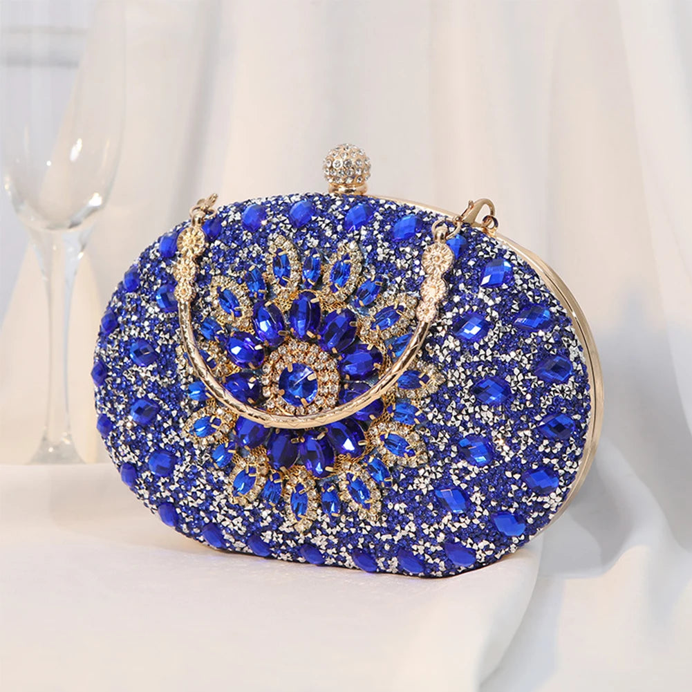 Luxury diamond clutch evening bag by MC THE BLACK DIAMOND, featuring elegant design and sparkling embellishments.