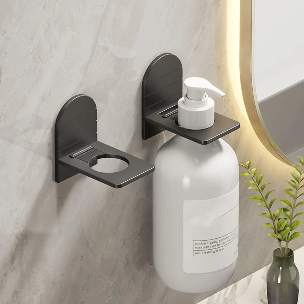 Metal self-adhesive shampoo bottle holder from 𝕄𝕔 𝕋𝕙𝕖 𝔹𝕝𝕒𝕔𝕜 𝔻𝕚𝕒𝕞𝕠�