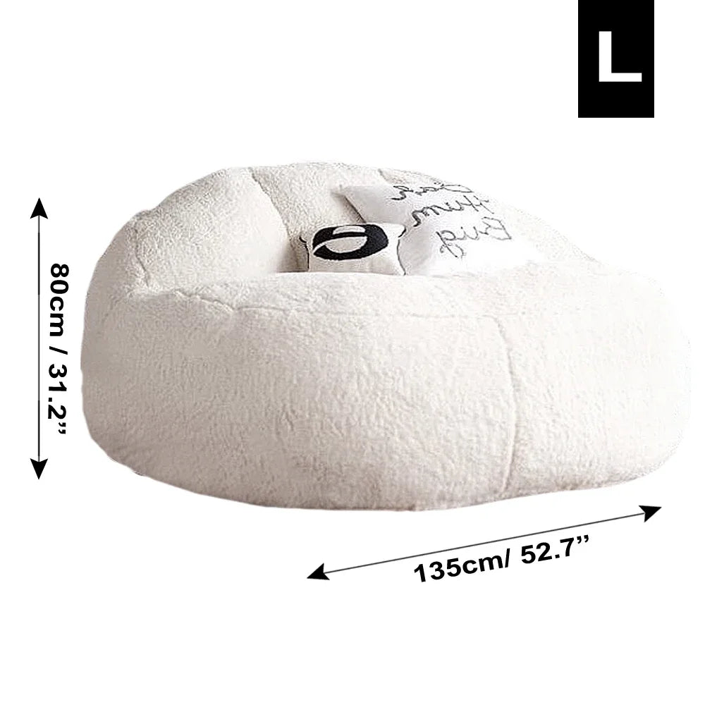 2025 New Bean Bag Sofa Bed Pouf No Filling Stuffed Giant Beanbag Ottoman Relax Lounge Chair Tatami Futon Floor Seat Furniture - https://mohammadcollection.com