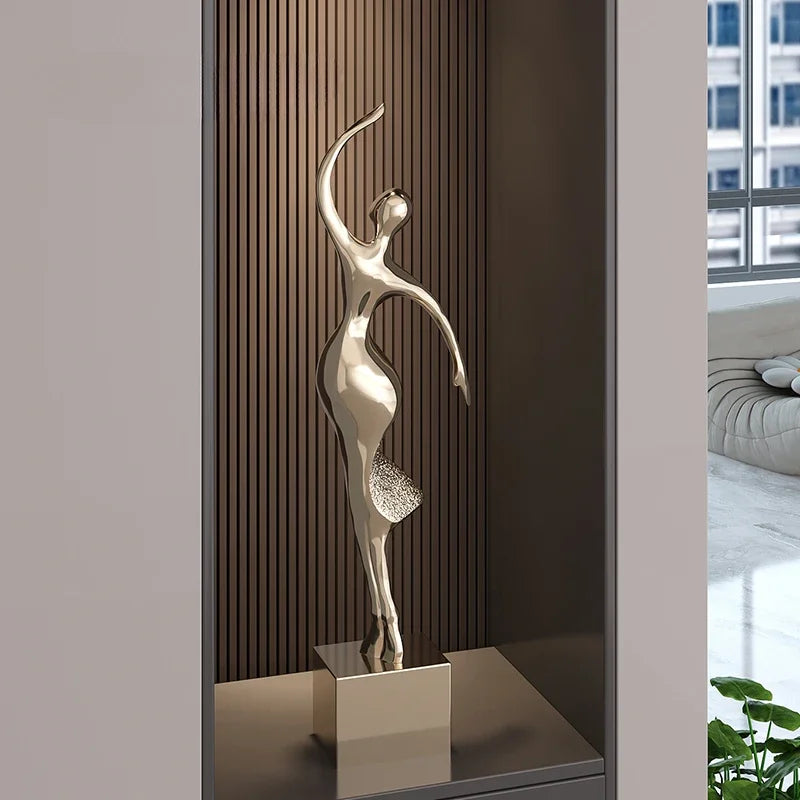 Electroplated abstract sculpture ornament by 𝕄𝕮 𝕋𝕙𝕖 𝔹𝕝𝕒𝕔𝕜 𝔻𝕚𝕒𝕞𝕠𝕟