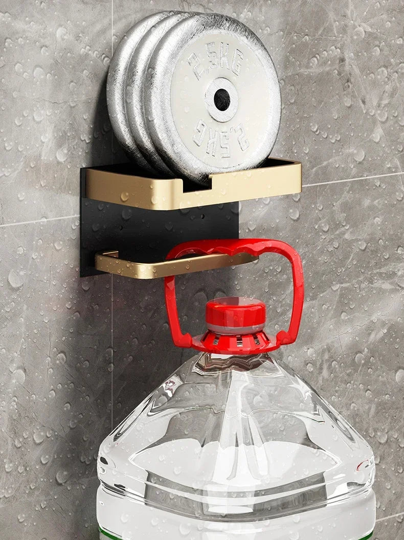 Black Gold Toilet Paper Holder Bathroom Wall Mount Multifunction WC Phone Towel Roll Shelf Accessories - https://mohammadcollection.com