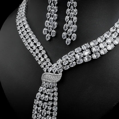 Handmade Lab Emerald Diamond Jewelry set 14K White Gold Wedding Rings Earrings Necklace For Women Bridal Engagement Jewelry Gift - https://mohammadcollection.com