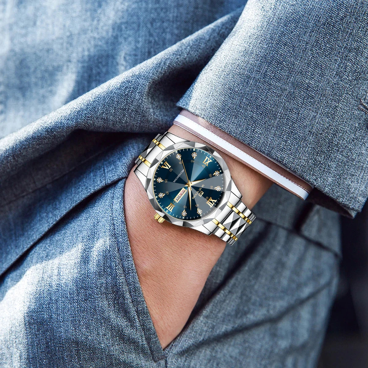Men's luxury watch by 𝕄𝕔 𝕋𝕙𝕖 𝔹𝕝𝕒𝕔𝕜 𝔻𝕚𝕒𝕞𝕠𝕟𝕕