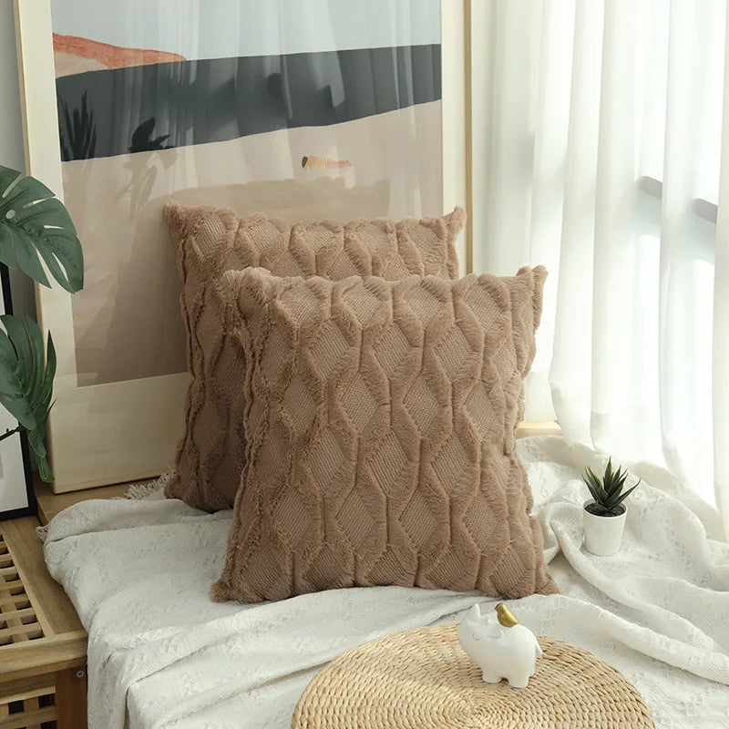 Soft plush velvet decorative pillow cover, 40x40cm, from 𝕄𝕔 𝕋𝕙𝕖 𝔹𝕝𝕒𝕔𝕜 𝔻𝕚𝕒𝕞