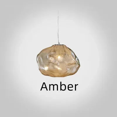 Modern Cloud Design Smoky Grey Glass Pendant Light  Art Hanging Lamp Decorative Blown Glass Pendant Lamp Restaurant Chandelier - https://mohammadcollection.com