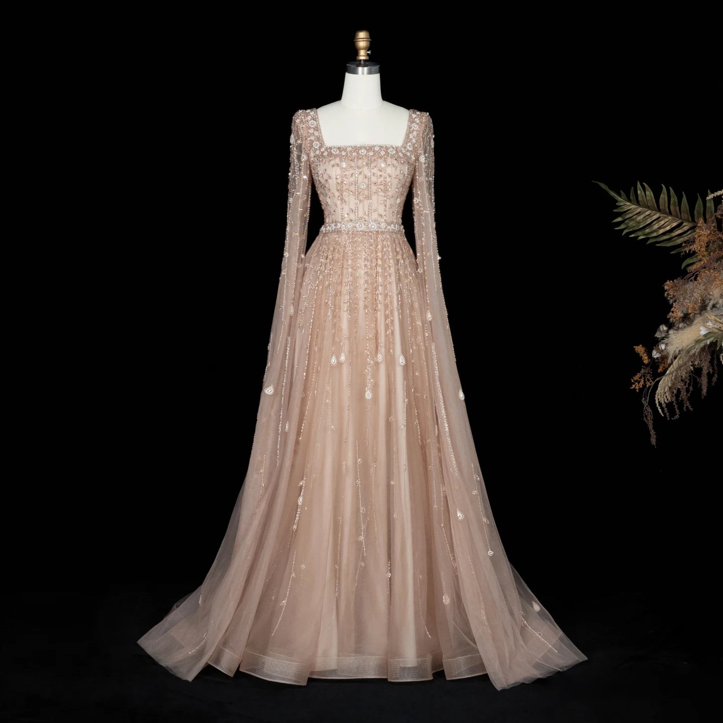 MC Luxury Pink Dubai Evening Dress